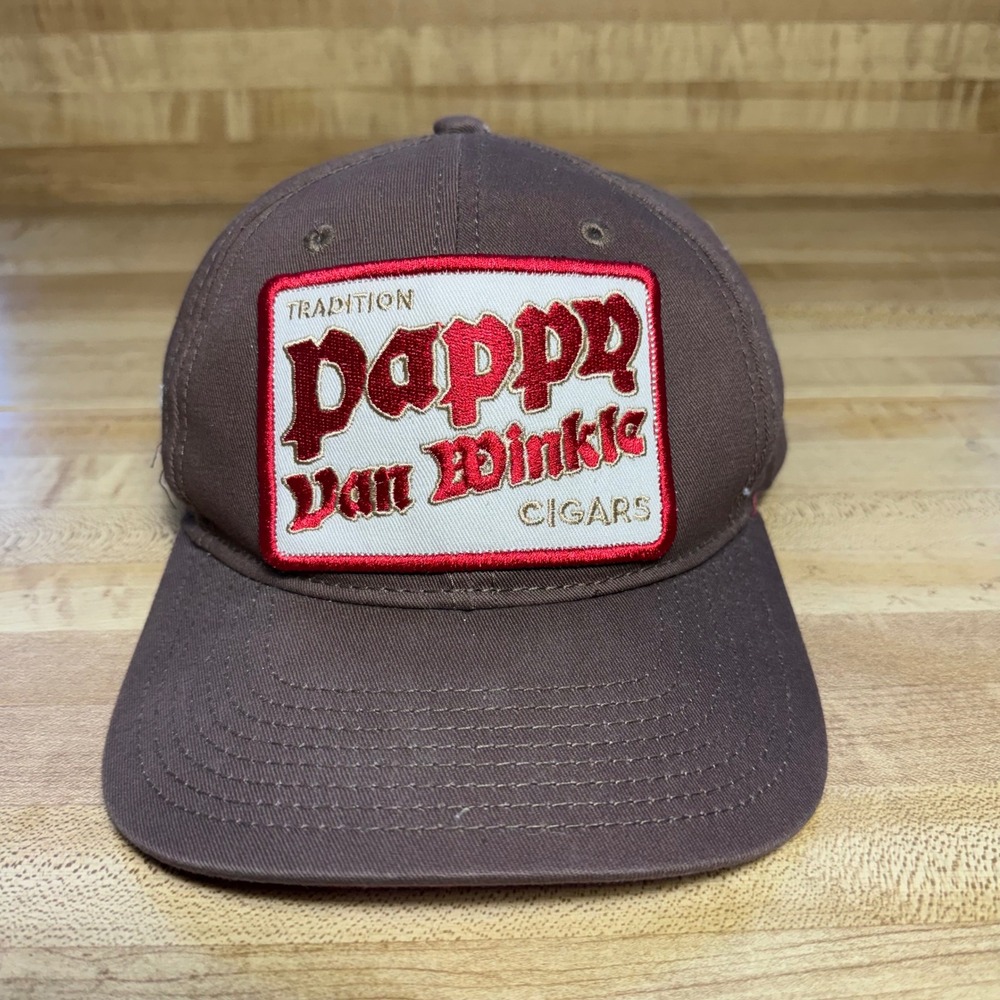 Pappy Van Winkle Cigars Hat Drew Estate Brown Red Adjustable Baseball Cap